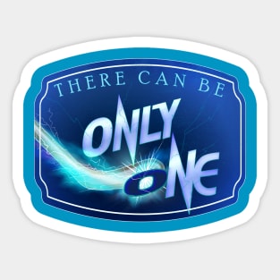 There Can Be Only One -Funny Ice Hockey Parody Sticker